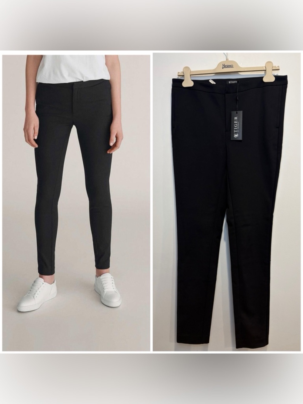 Tiger of Sweden CRISTIN Black Tailored Extra Slim Pants NWT Size 42 (M) Workwear